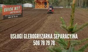 Usługi glebogryzarką separacyjną. Dowiedz się, ile kosztuje godzina pracy glebogryzarki, dzwoniąc pod numer 506 78 79 78.