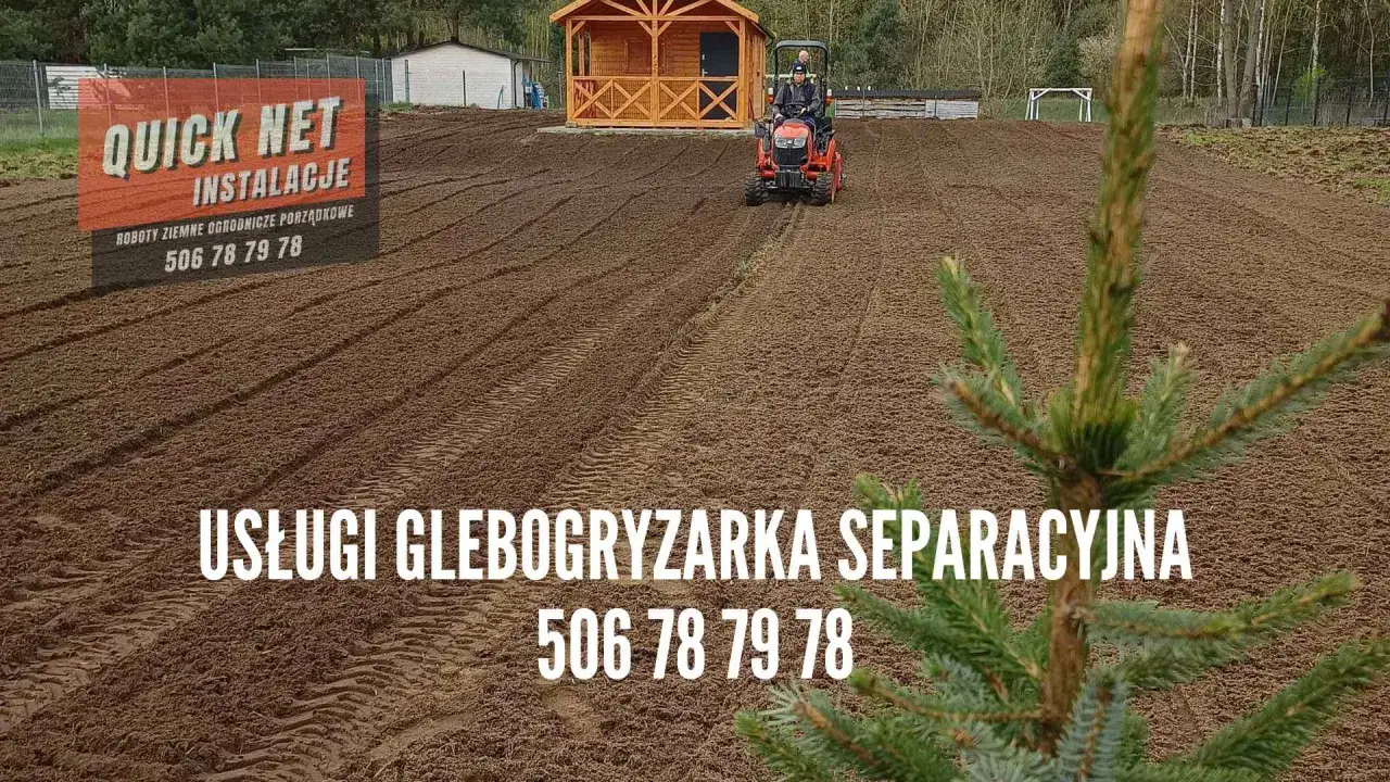 Usługi glebogryzarką separacyjną. Dowiedz się, ile kosztuje godzina pracy glebogryzarki, dzwoniąc pod numer 506 78 79 78.