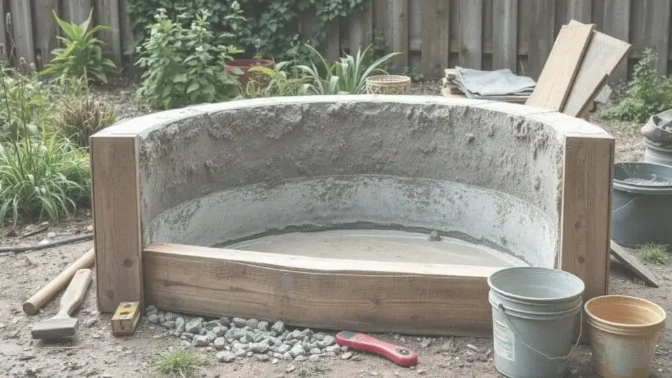 Zdjęcie Fontanna z betonu DIY: przewodnik krok po kroku i niskie koszty