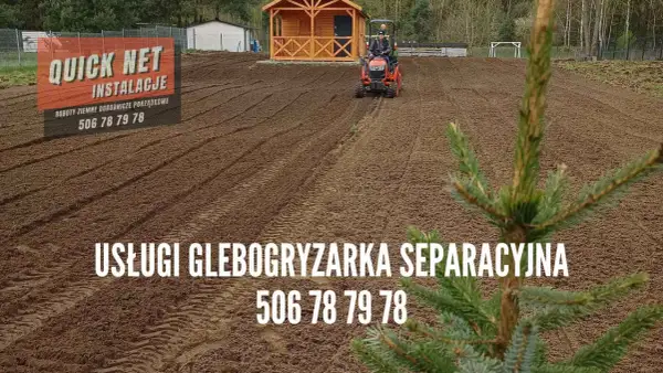 Usługi glebogryzarką separacyjną. Dowiedz się, ile kosztuje godzina pracy glebogryzarki, dzwoniąc pod numer 506 78 79 78.